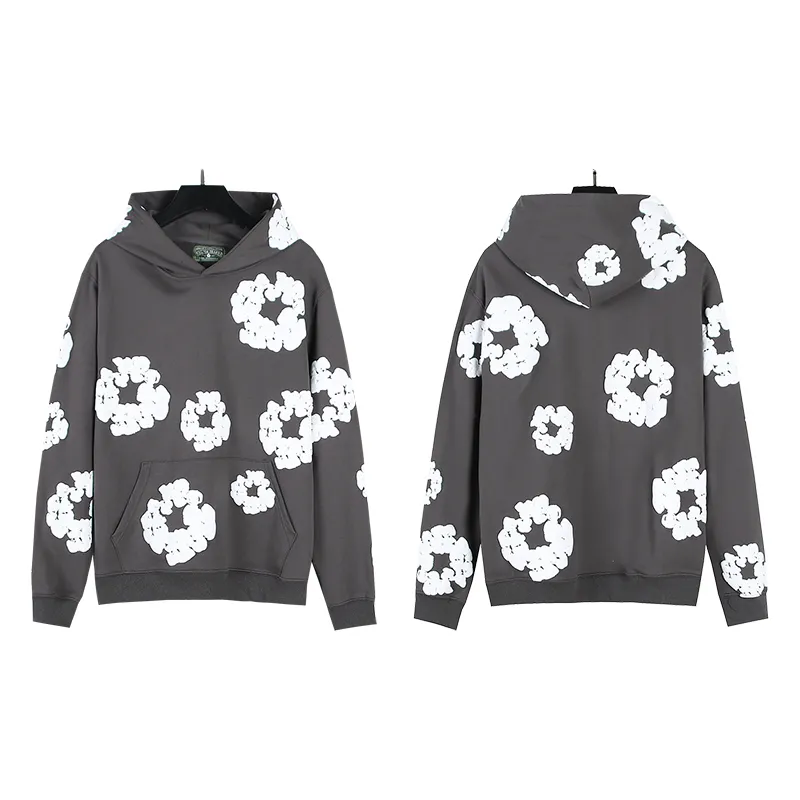 802# P196 Real shot DENIM TEARS main line Kapok foam printed American hooded sweatshirt Fabric 380g pure cotton terry cloth Color: black gray black-gray red dark green royal blue orange pink light blue carbon gray color blue white purple lake blue code number: S M L XL